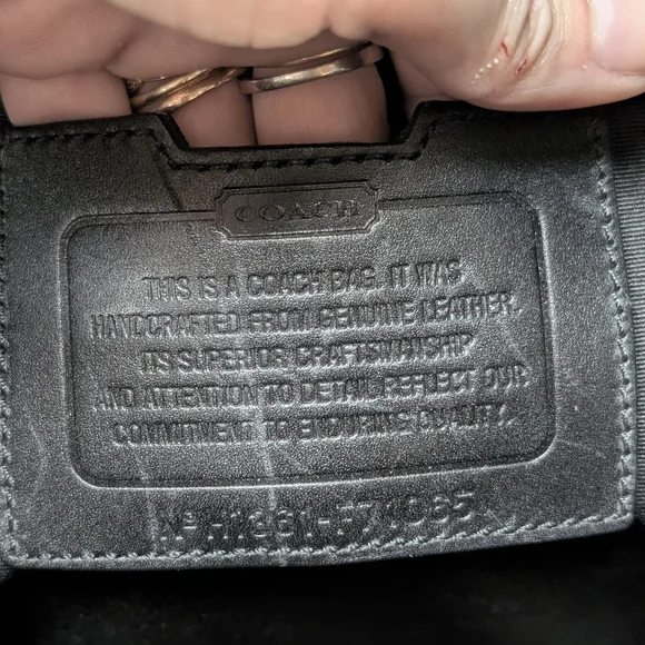 Coach Black Leather Men's Bag - Picture 11 of 15